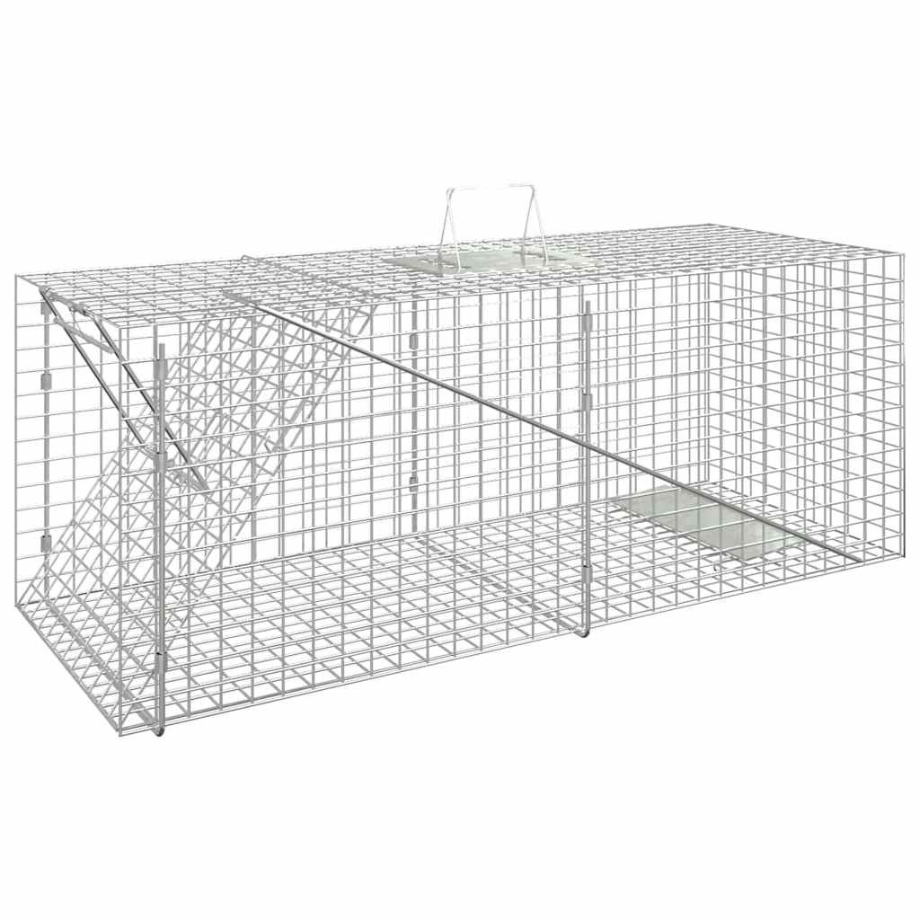 vidaXL Tierfalle 64,5 x 25 x 26,5 cm Verzinktes Eisen