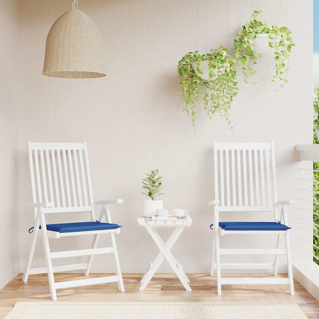 vidaXL Gartenstuhl-Kissen 2 Stk. Königsblau 50x50x4 cm Oxford-Gewebe