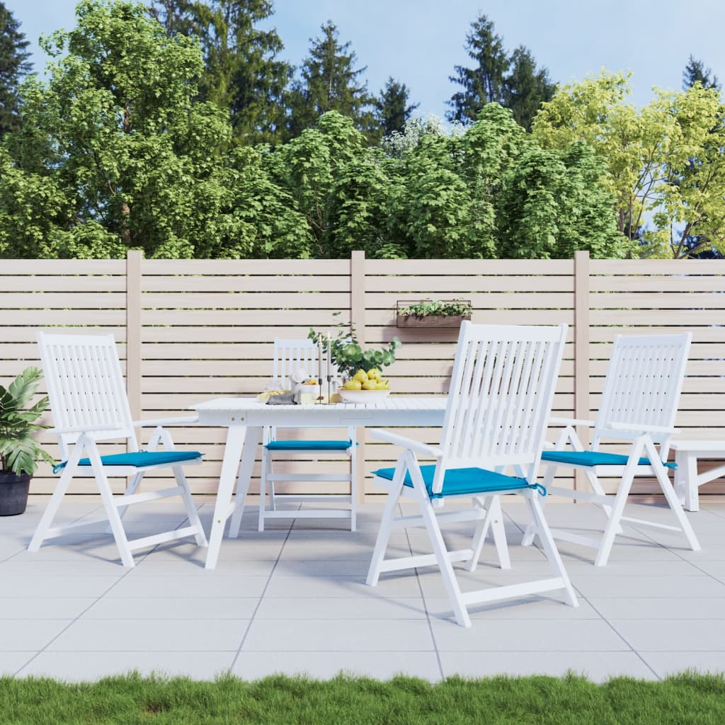 vidaXL Gartenstuhl-Kissen 4 Stk. Blau 50x50x4 cm Oxford-Gewebe