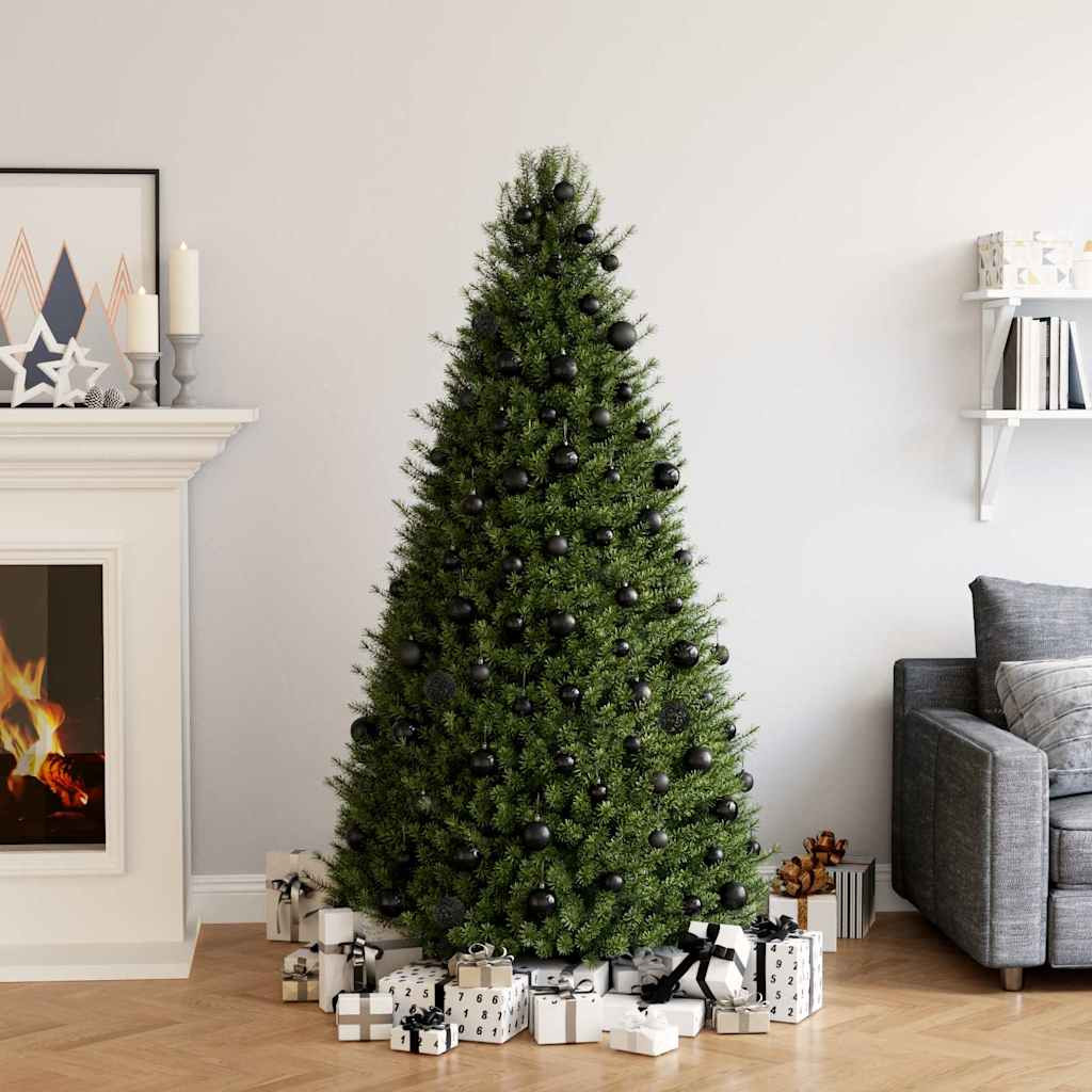 vidaXL 100-tlg. Weihnachtskugel-Set Schwarz
