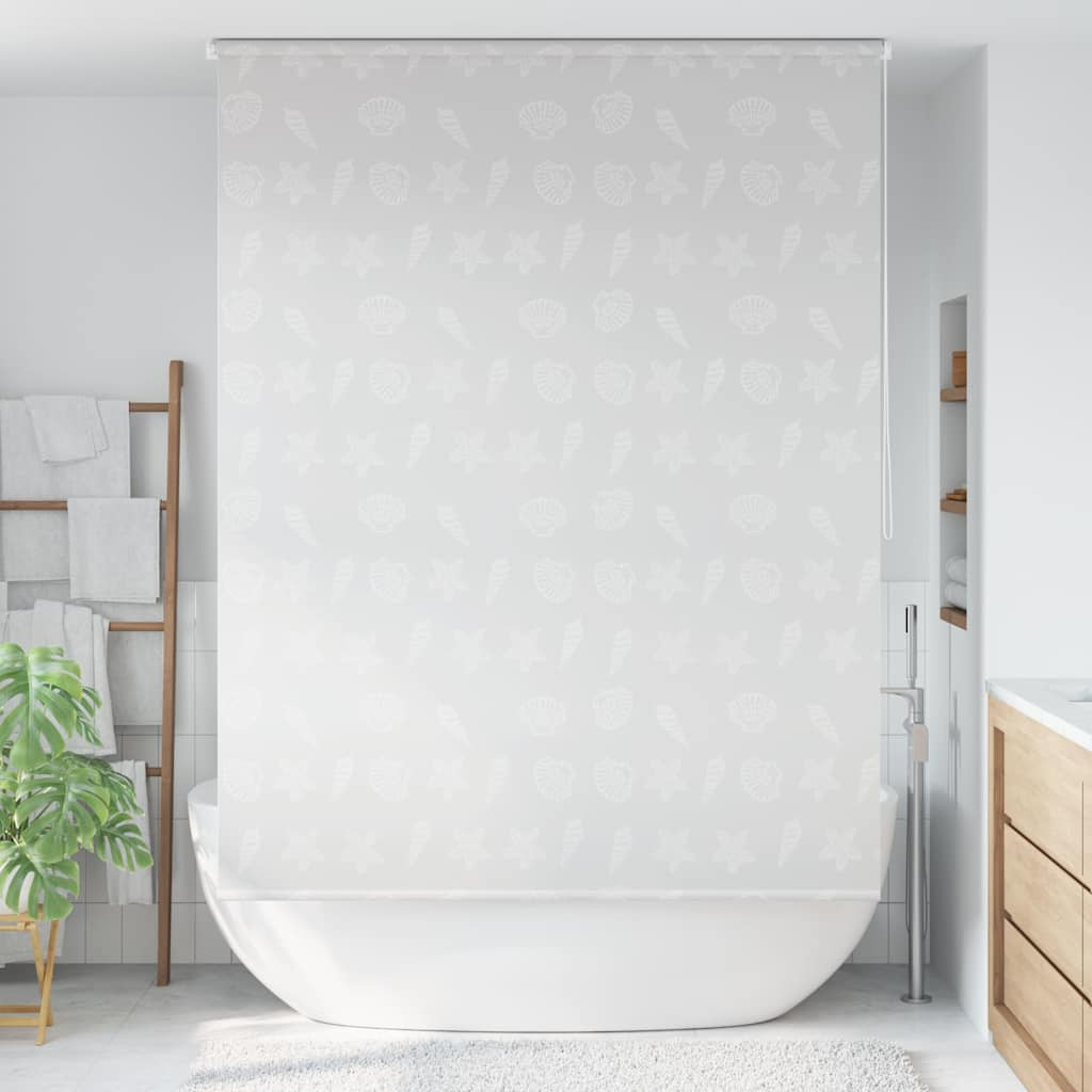 vidaXL Duschrollo 140x240 cm Seesternmuster