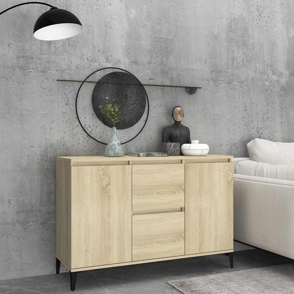 vidaXL Sideboard Sonoma-Eiche 102x35x70 cm Holzwerkstoff