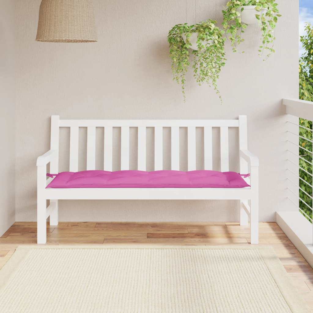 vidaXL Gartenbank-Auflage Rosa 150x50x7 cm Oxford-Gewebe