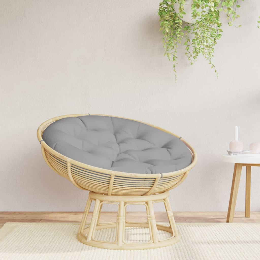 vidaXL Kissen Rund Grau Ø 100x11 cm Oxford-Gewebe