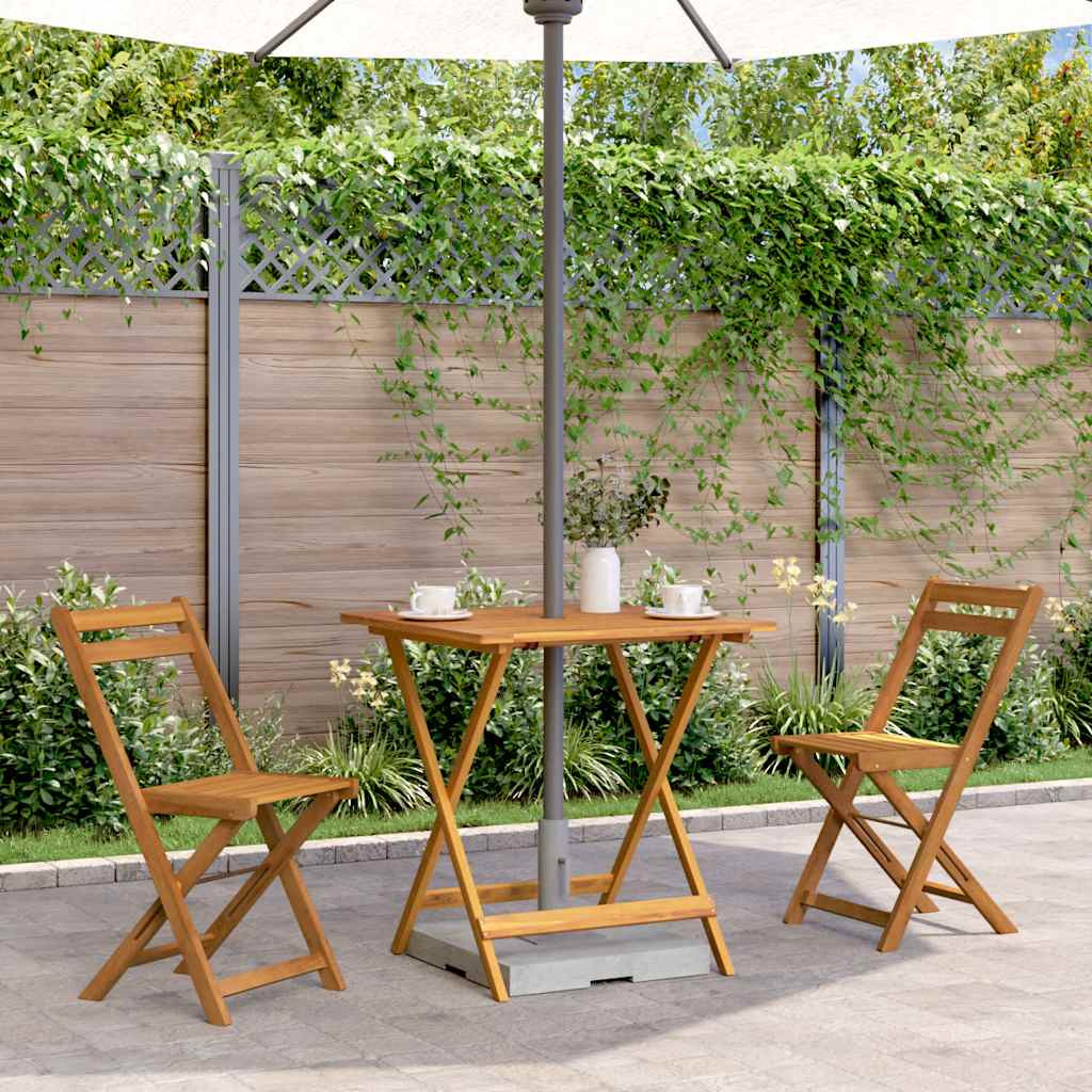 vidaXL Gartentisch Klappbar 70x70x75 cm Massivholz Akazie