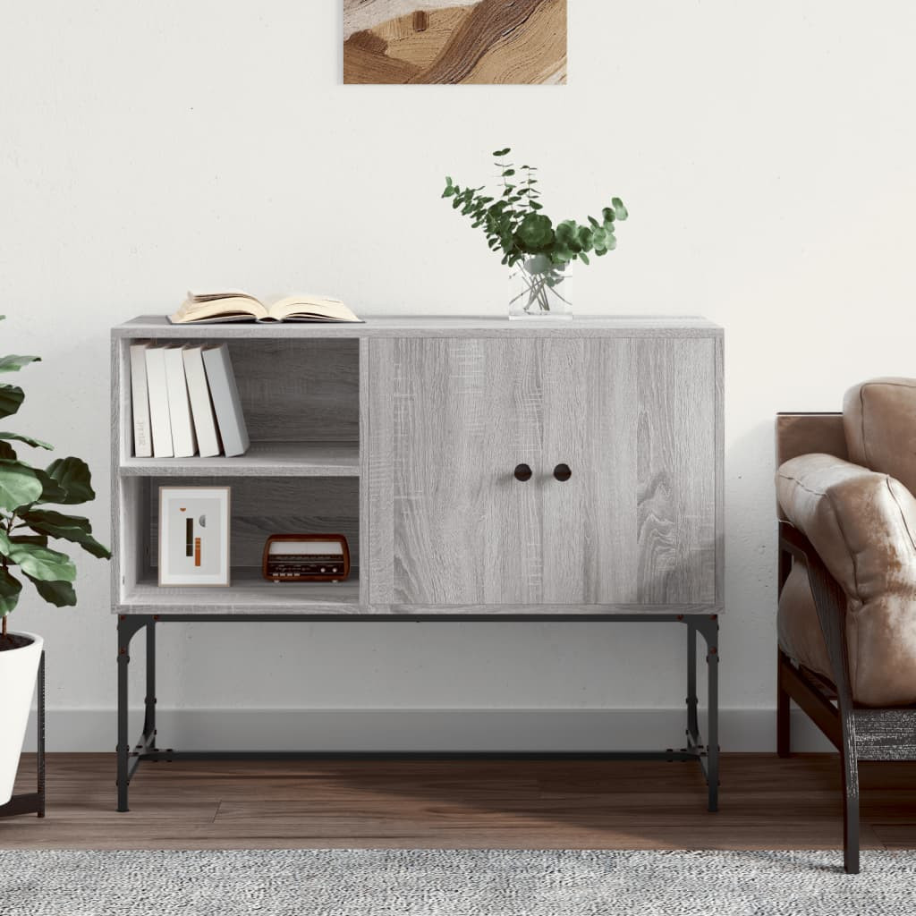 vidaXL Sideboard Grau Sonoma 100x40x79,5 cm Holzwerkstoff