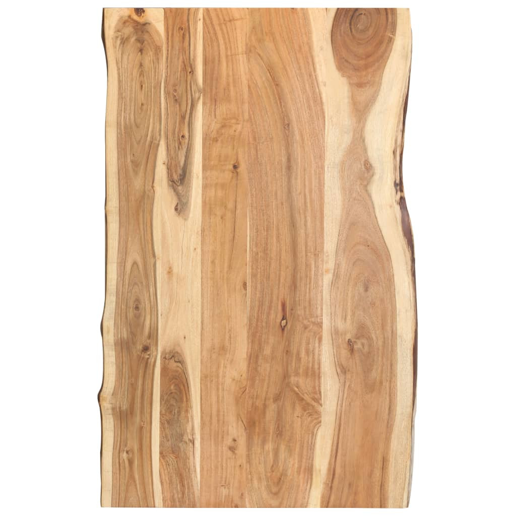 vidaXL Tischplatte Massivholz Akazie 100x(50-60)x3,8 cm