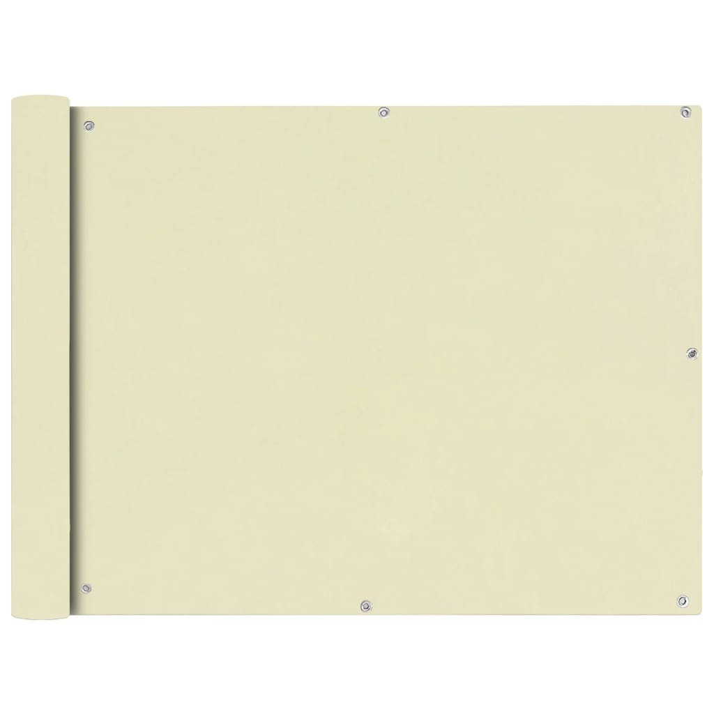 vidaXL Balkonsichtschutz Oxfordgewebe 90x400 cm Creme