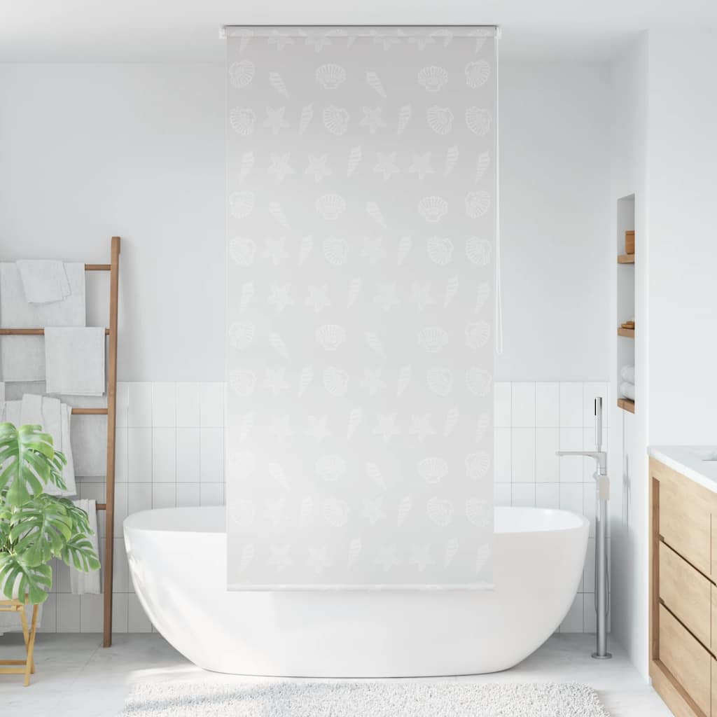 vidaXL Duschrollo 100x240 cm Seesternmuster