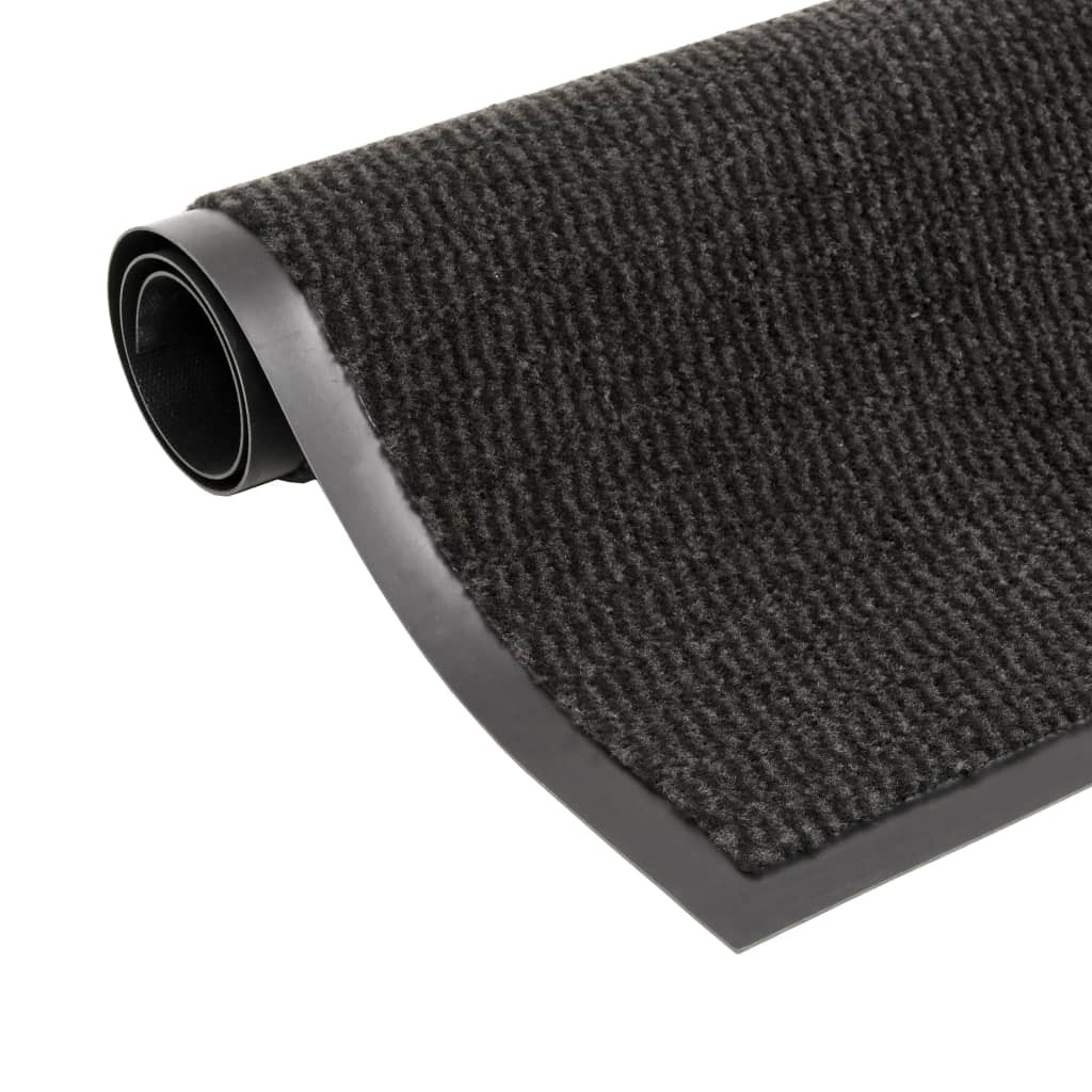 vidaXL Schmutzfangmatte Rechteckig Getuftet 80x120 cm Schwarz
