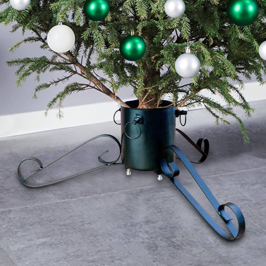 vidaXL Christbaumständer Grün 58x58x21 cm