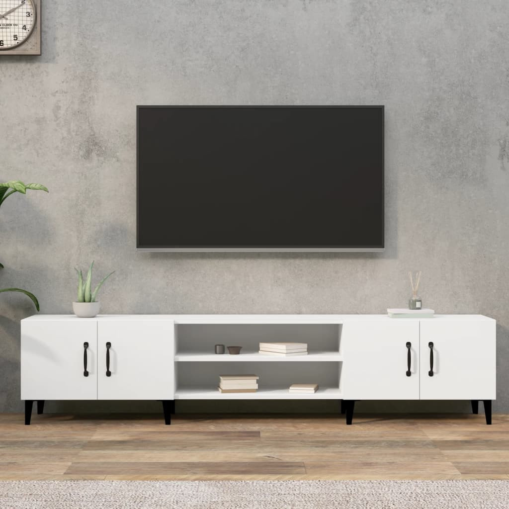 vidaXL TV-Schrank Weiß 180 x 31,5 x 40 cm Holzwerkstoff