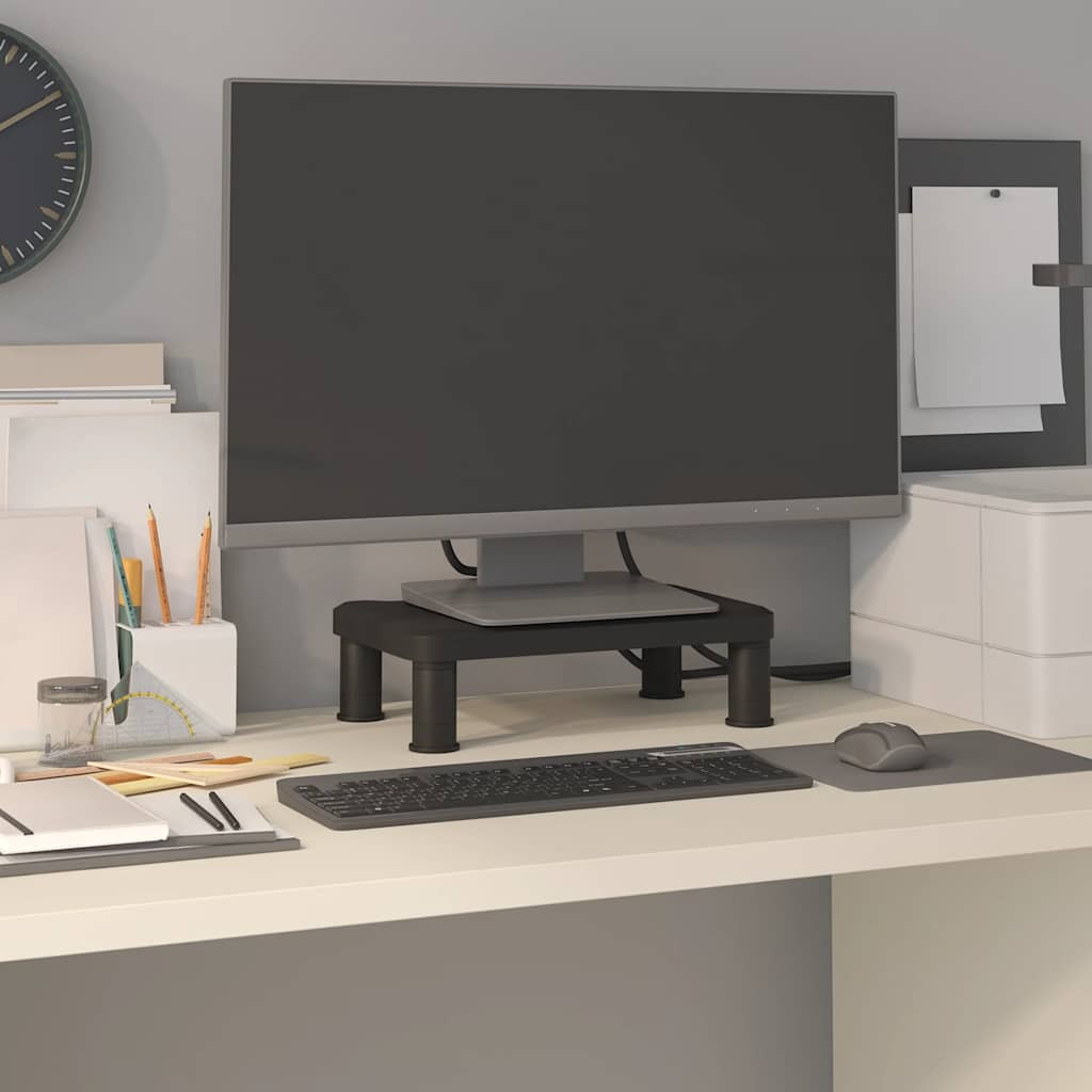 vidaXL Monitorständer Schwarz 38x24x10,5 cm