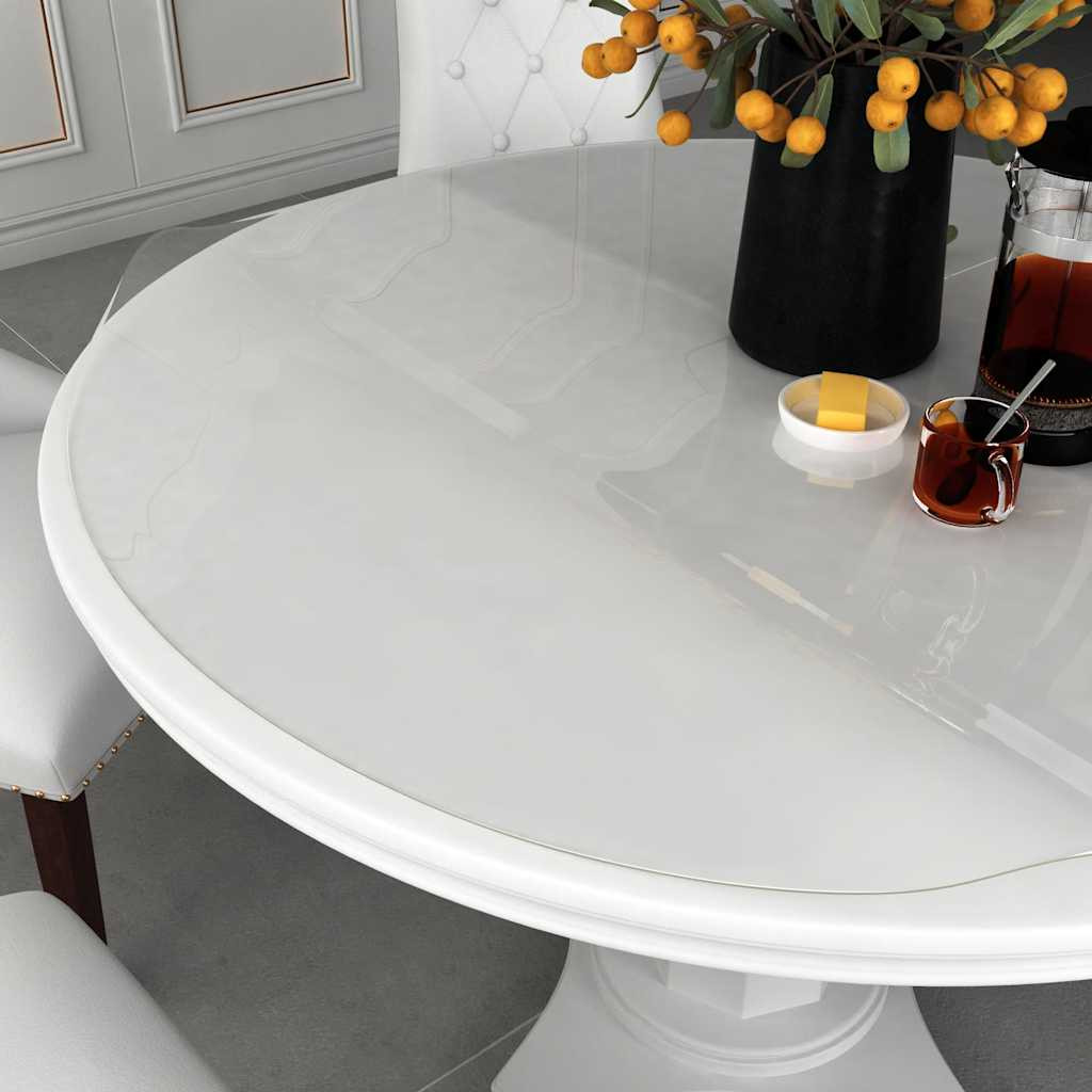 vidaXL Tischfolie Transparent Ø 70 cm 1,6 mm PVC