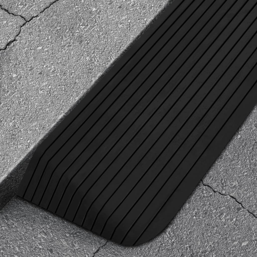 vidaXL Schwellenrampe 110x41x5 cm Gummi
