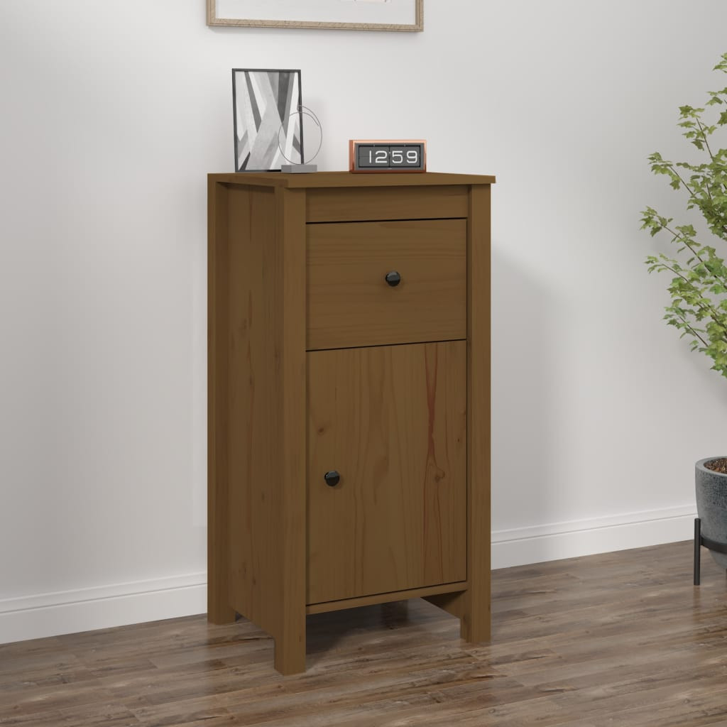 vidaXL Sideboard Honigbraun 40x35x80 cm Massivholz Kiefer