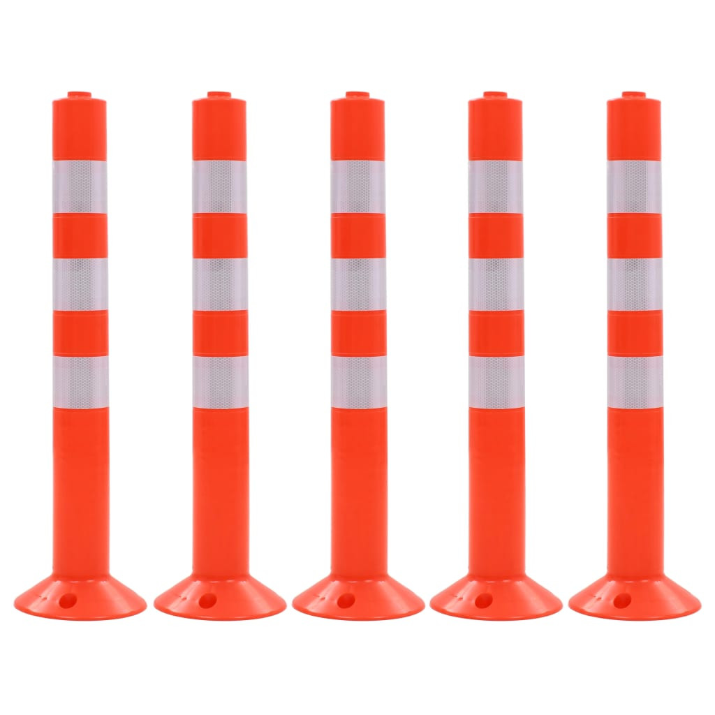 vidaXL Verkehrspoller 5 Stk. Kunststoff 75 cm