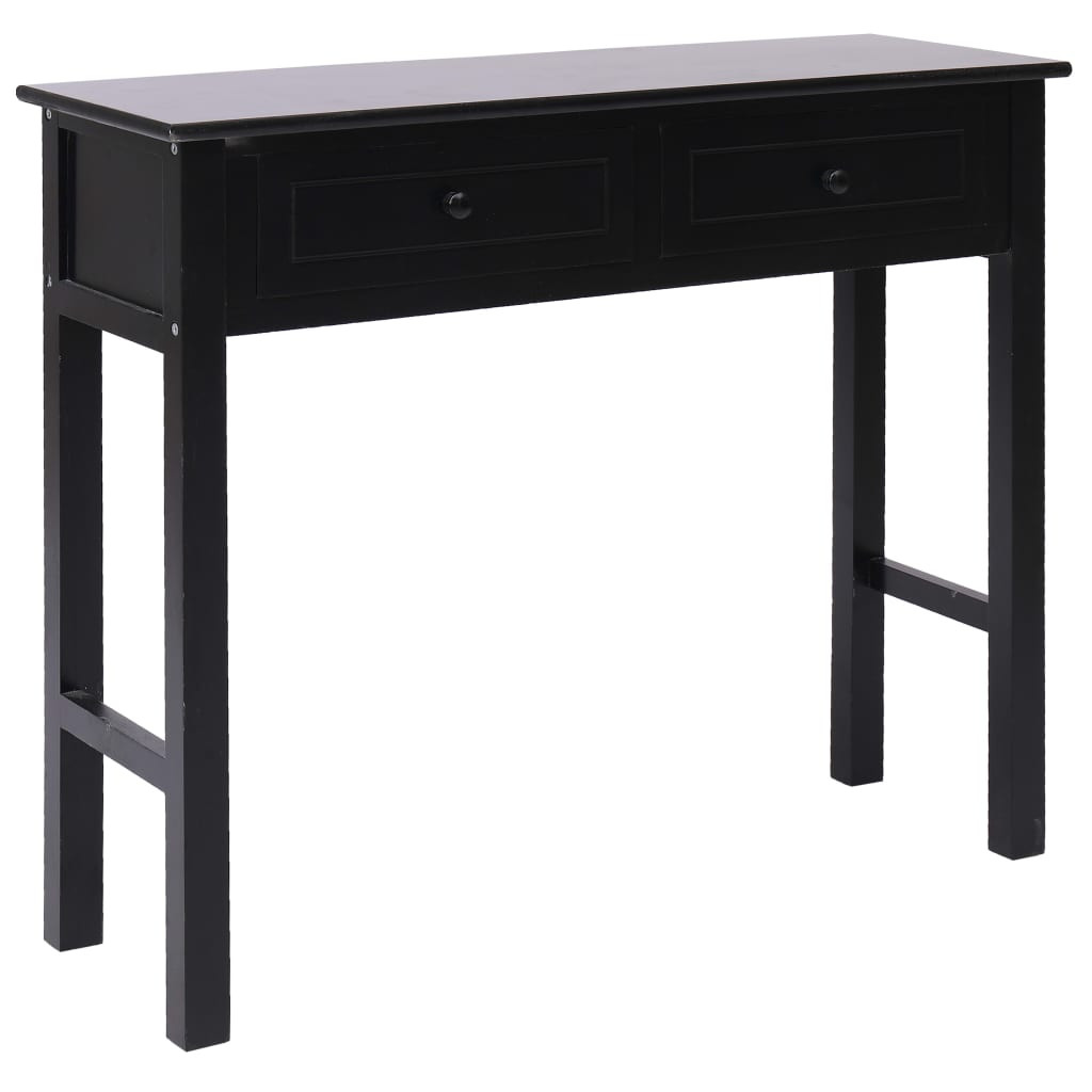 vidaXL Konsolentisch Schwarz 90 × 30 × 77 cm Holz