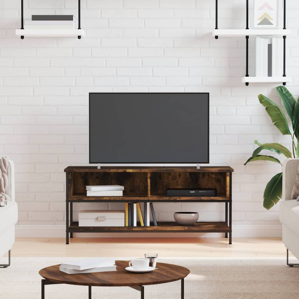vidaXL TV-Schrank Räuchereiche 100x35x45 cm Holzwerkstoff