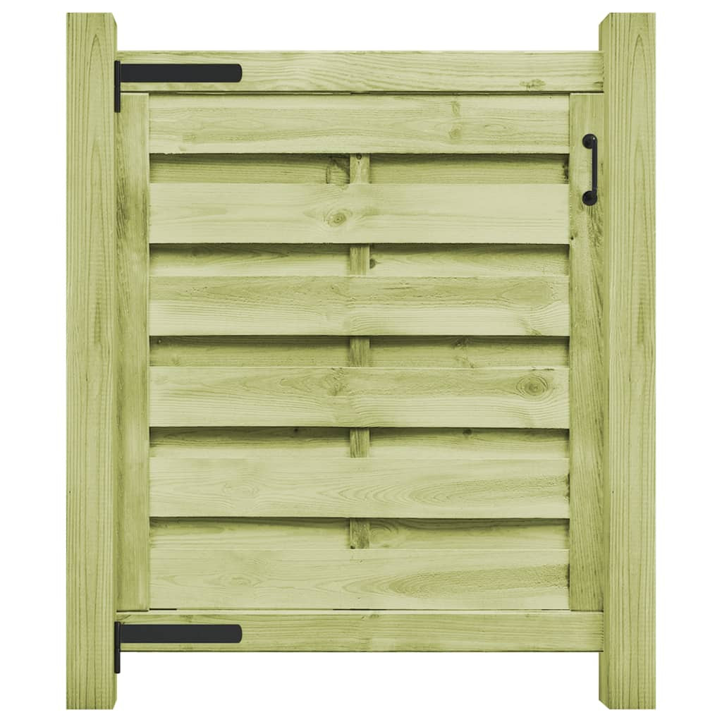vidaXL Gartentor Imprägniertes Kiefernholz 100x100 cm Grün