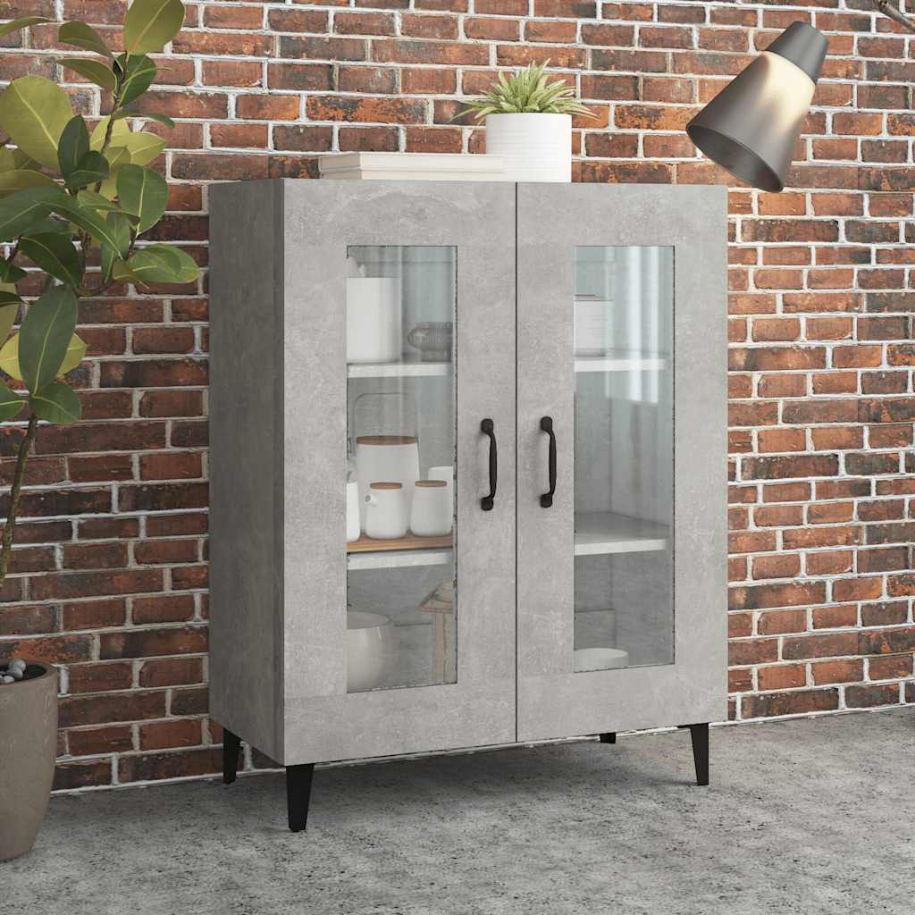 vidaXL Sideboard Betongrau 69,5x34x90 cm Holzwerkstoff