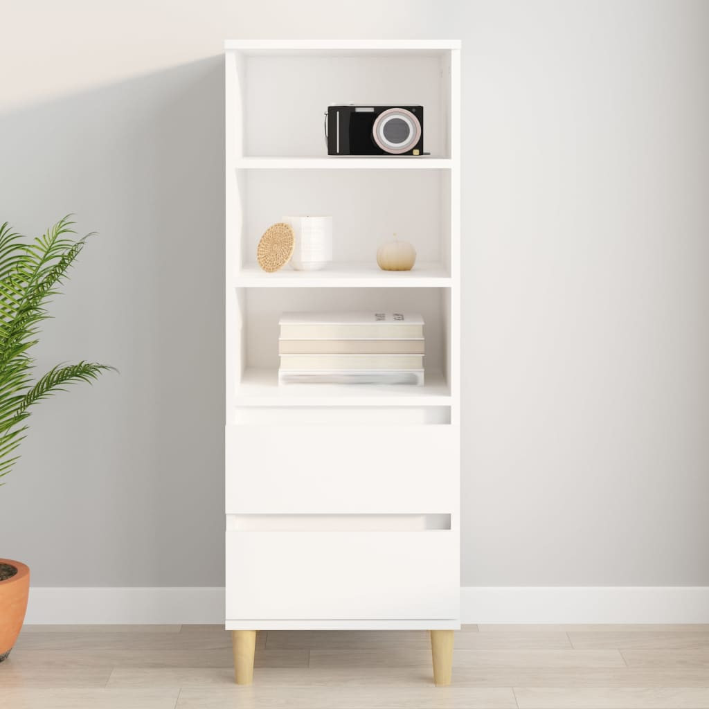 vidaXL Highboard Weiß 40x36x110 cm Holzwerkstoff