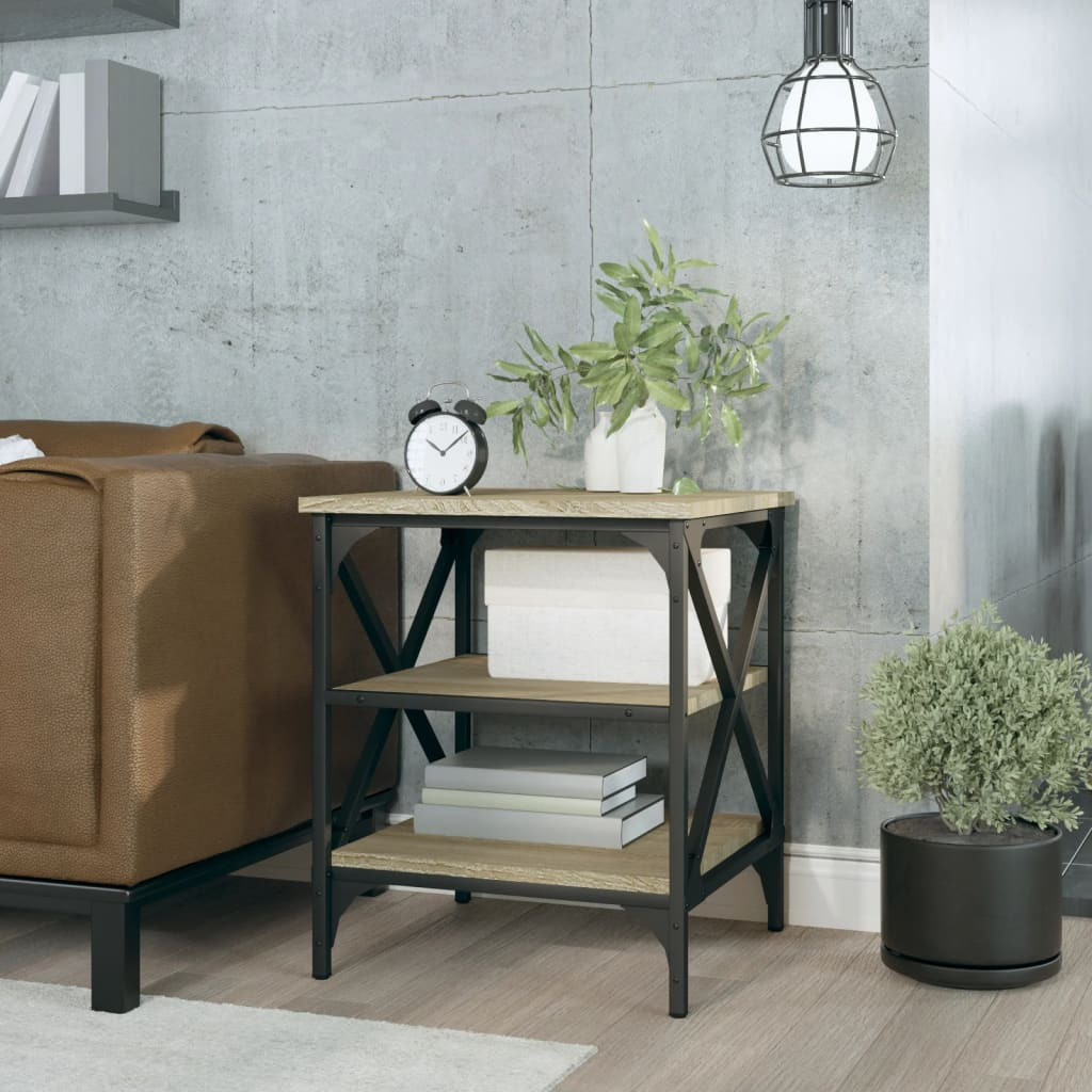 vidaXL Beistelltisch Sonoma-Eiche 40x42x50 cm Holzwerkstoff