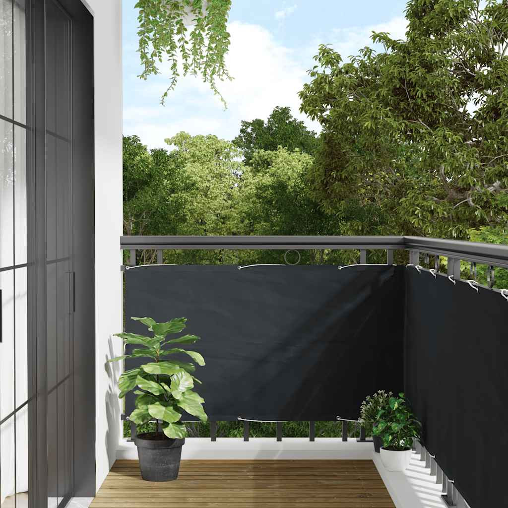 vidaXL Balkonsichtschutz Oxfordgewebe 75x600 cm Anthrazit