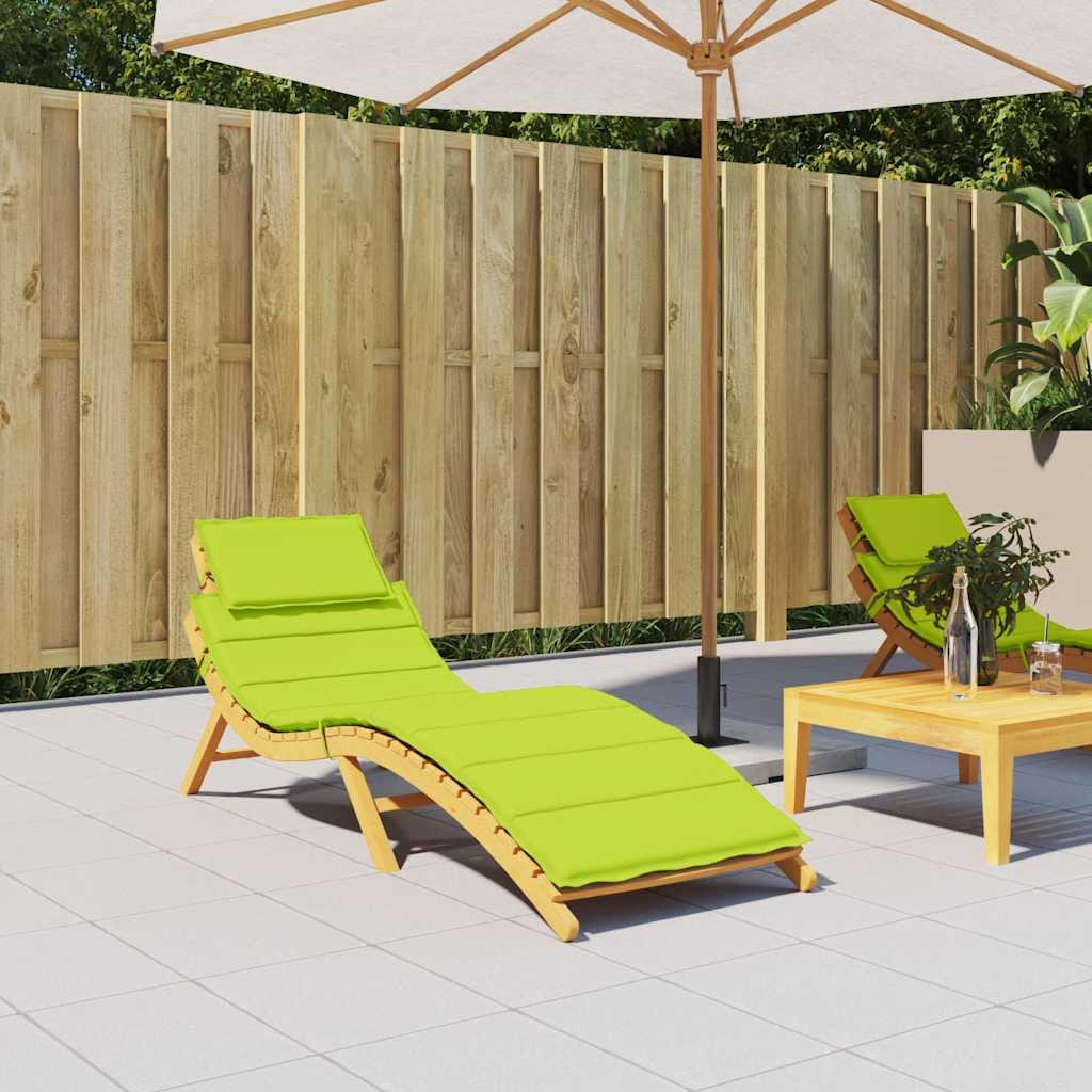 vidaXL Sonnenliegen-Auflage Hellgrün 186x58x4 cm Oxford-Gewebe