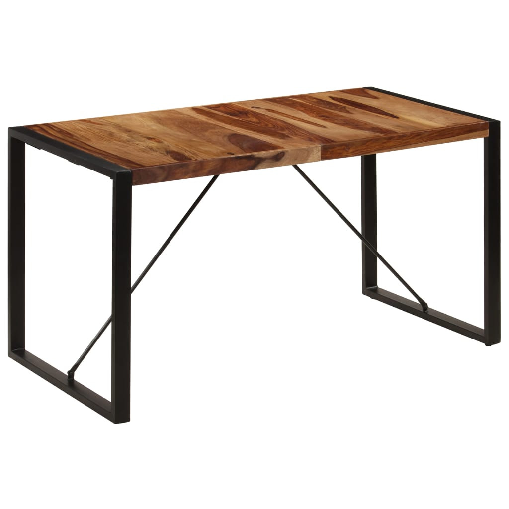 vidaXL Esstisch 140 x 70 x 75 cm Massivholz Akazie