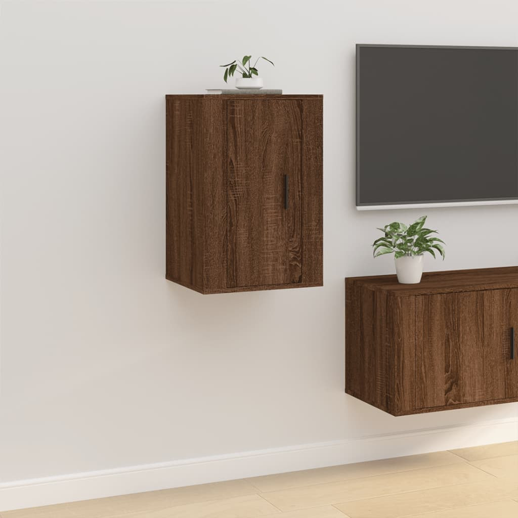 vidaXL TV-Wandschrank Braun Eichen-Optik 40x34,5x60 cm