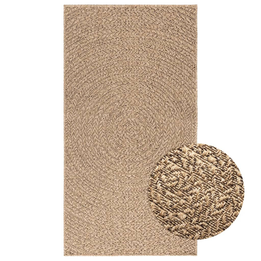 vidaXL Teppich 80x150 cm Jute-Optik Innen und Außen