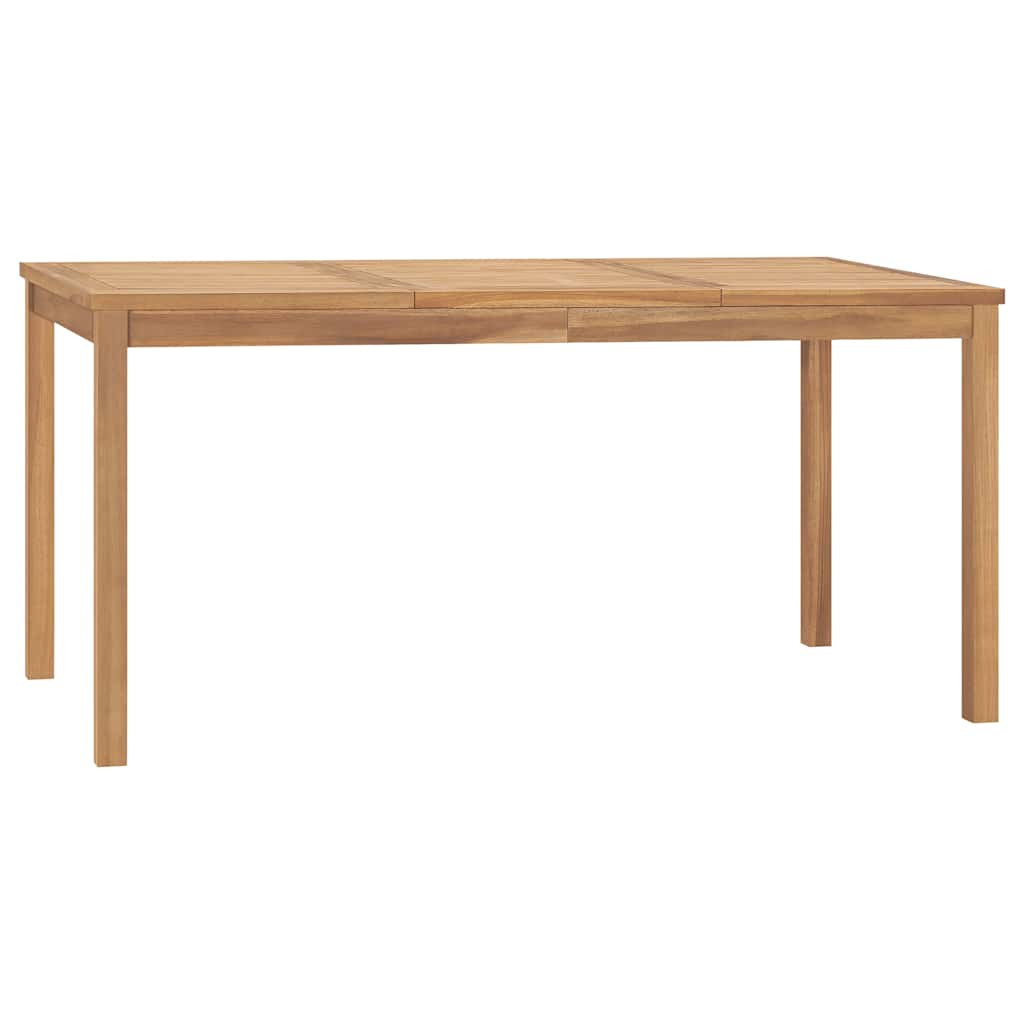 vidaXL Garten-Esstisch 160x80x77 cm Massivholz Teak