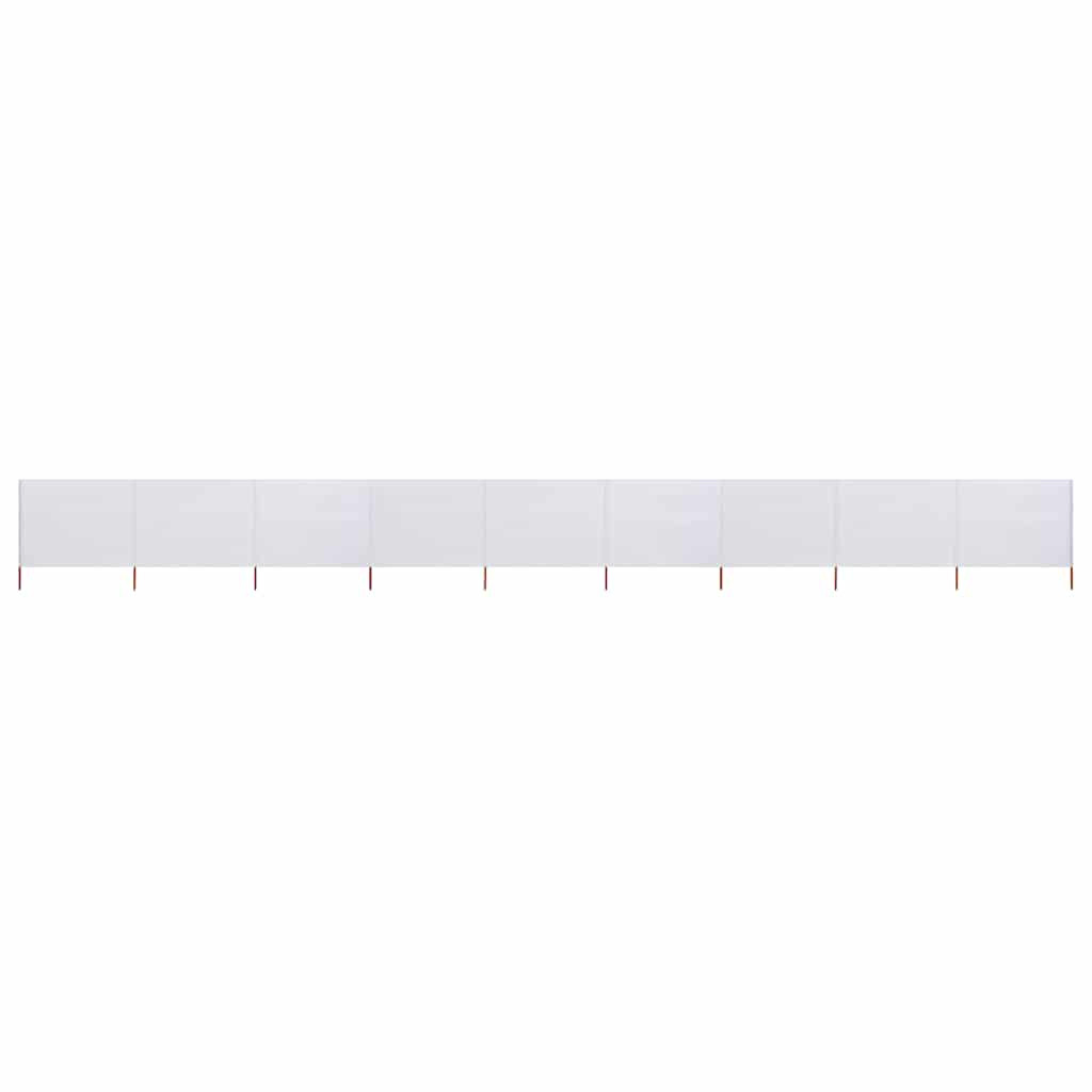 vidaXL 9-teiliges Windschutzgewebe 1200 x 120 cm Sandweiß