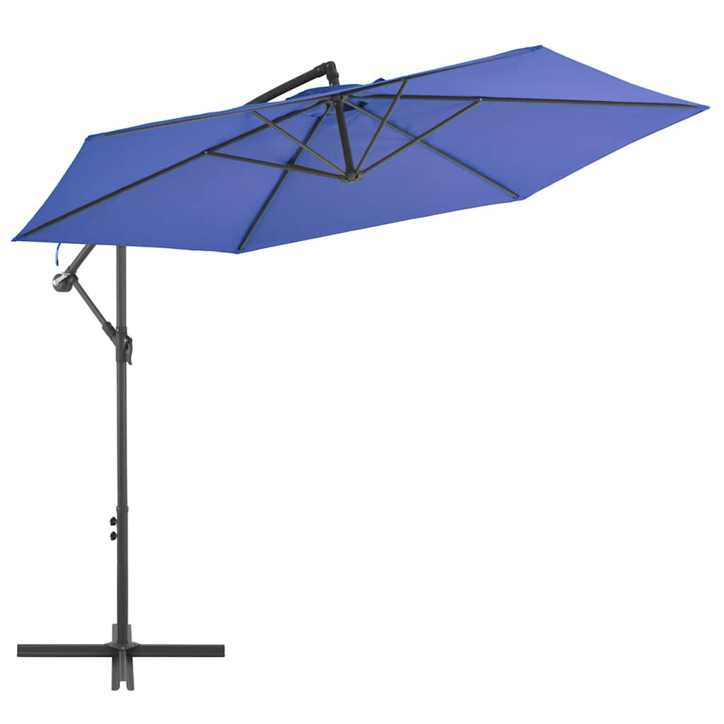 vidaXL Ampelschirm mit Aluminium-Mast 300 cm Blau