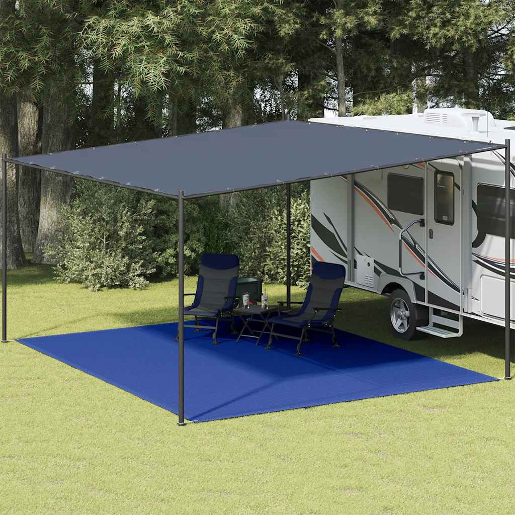 vidaXL Zeltteppich 400x500 cm Blau HDPE