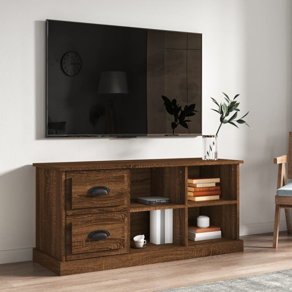 vidaXL TV-Schrank Braun Eichen-Optik 102x35,5x47,5 cm Holzwerkstoff