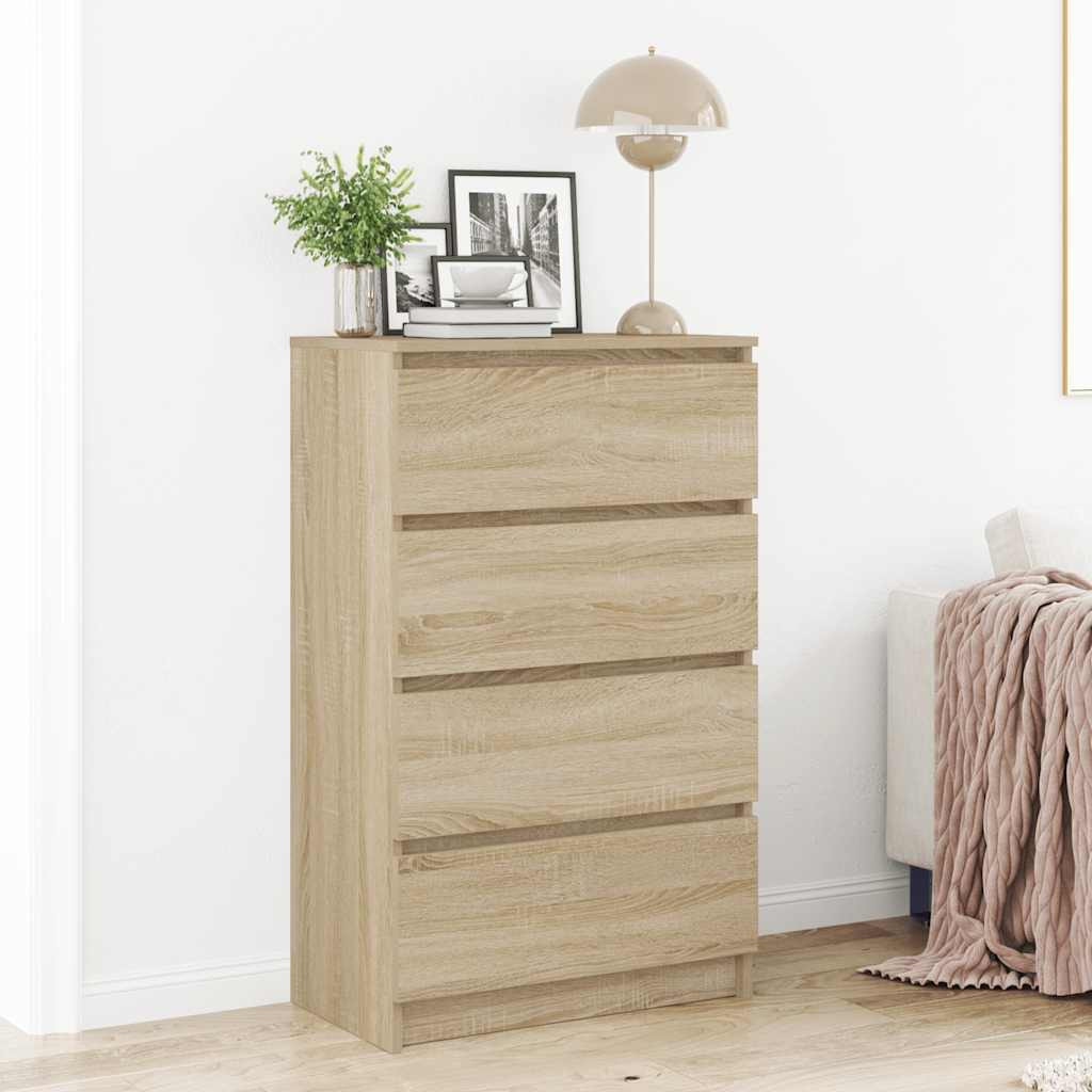 vidaXL Sideboard Sonoma-Eiche 60x35x98,5 cm Holzwerkstoff