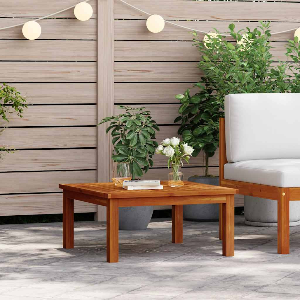 vidaXL Garten-Beistelltisch 63x63x30 cm Akazie Massivholz