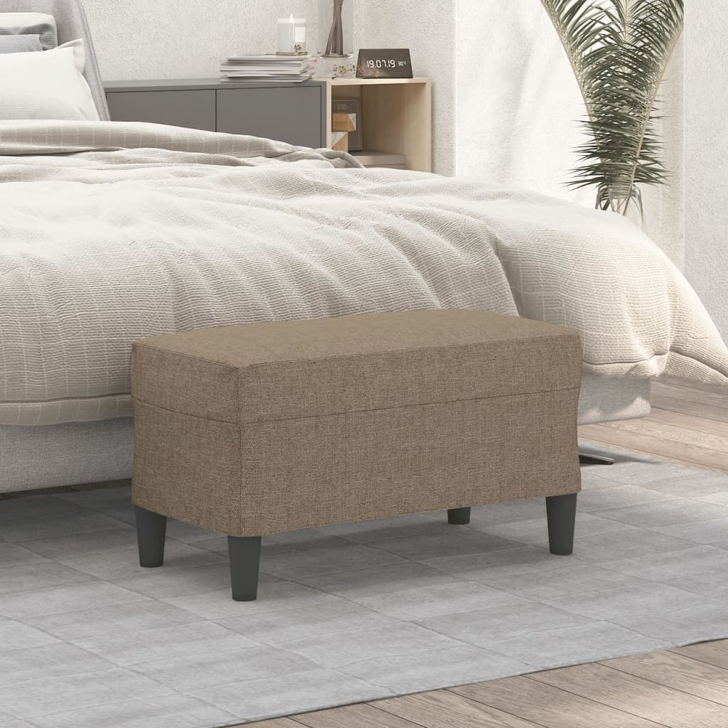 vidaXL Sitzbank Taupe 70x35x41 cm Stoff