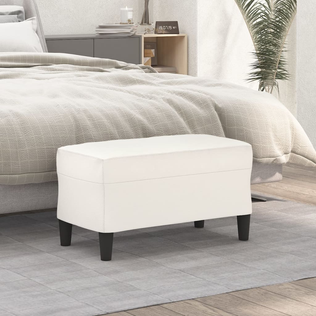 vidaXL Sitzbank Creme 70x35x41 cm Kunstleder
