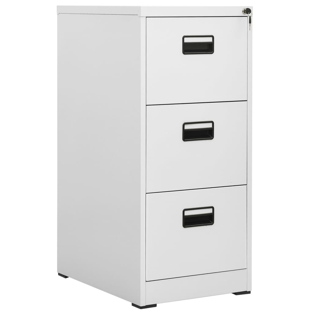 vidaXL Aktenschrank Hellgrau 46x62x102,5 cm Stahl