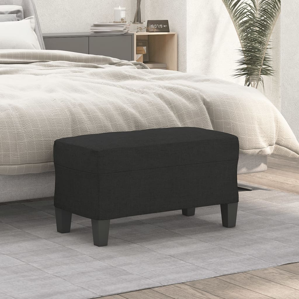vidaXL Sitzbank Schwarz 70x35x41 cm Stoff