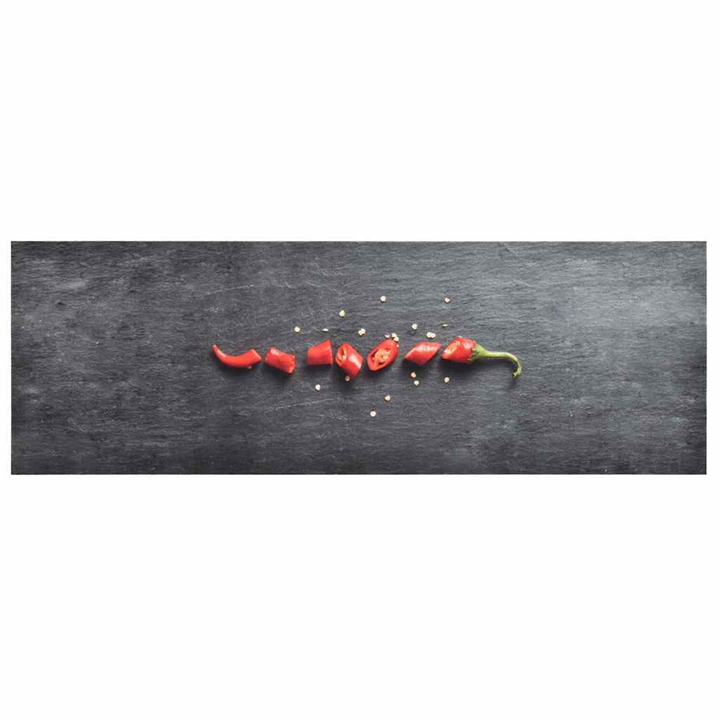vidaXL Küchenbodenmatte Waschbar Pfeffer 45x150 cm