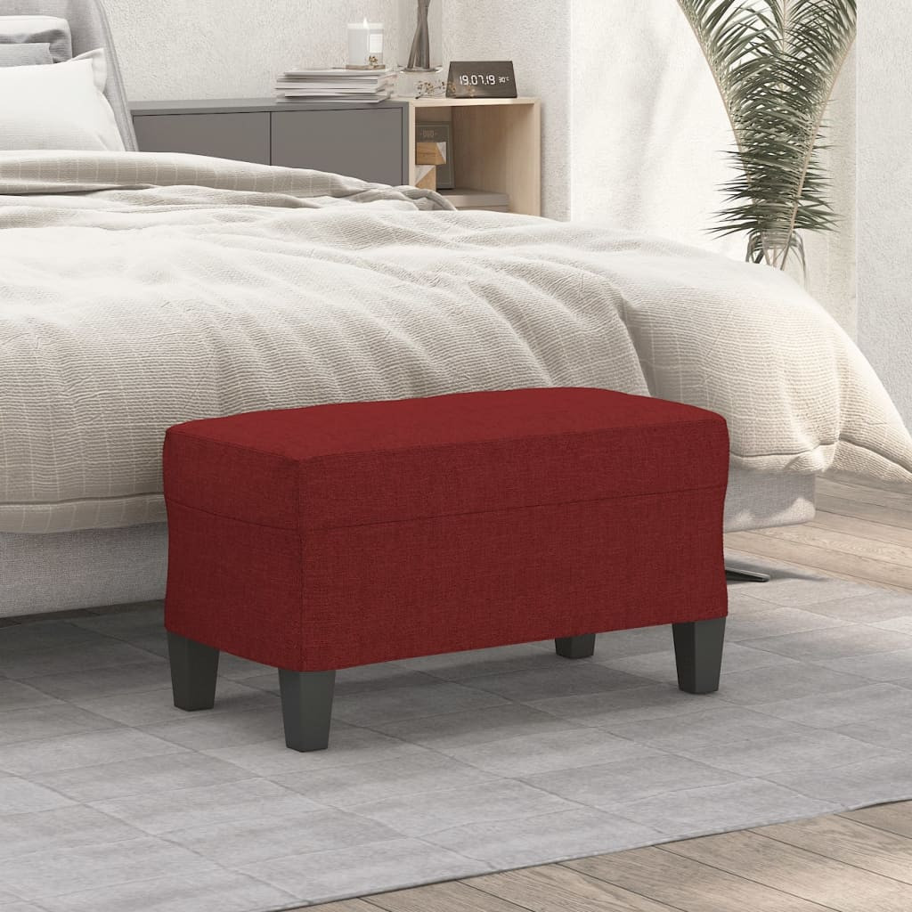 vidaXL Sitzbank Weinrot 70x35x41 cm Stoff