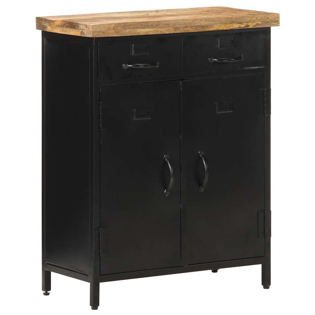 vidaXL Sideboard 60x30x76 cm Raues Mangoholz