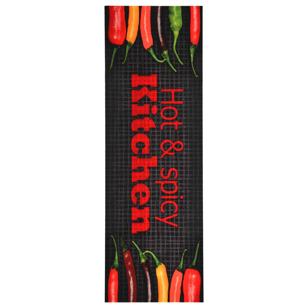 vidaXL Küchenbodenmatte Waschbar Hot&Spicy 60x180 cm