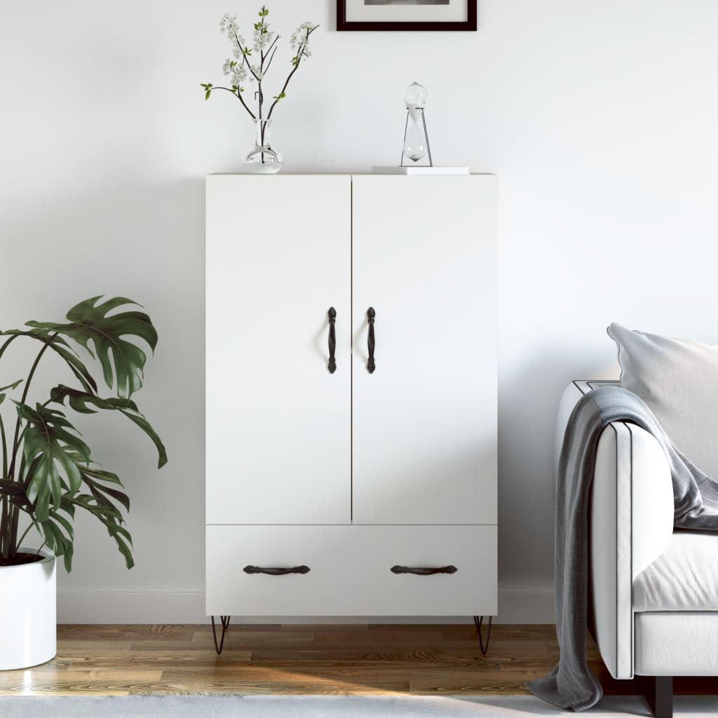 vidaXL Highboard Weiß 69,5x31x115 cm Holzwerkstoff