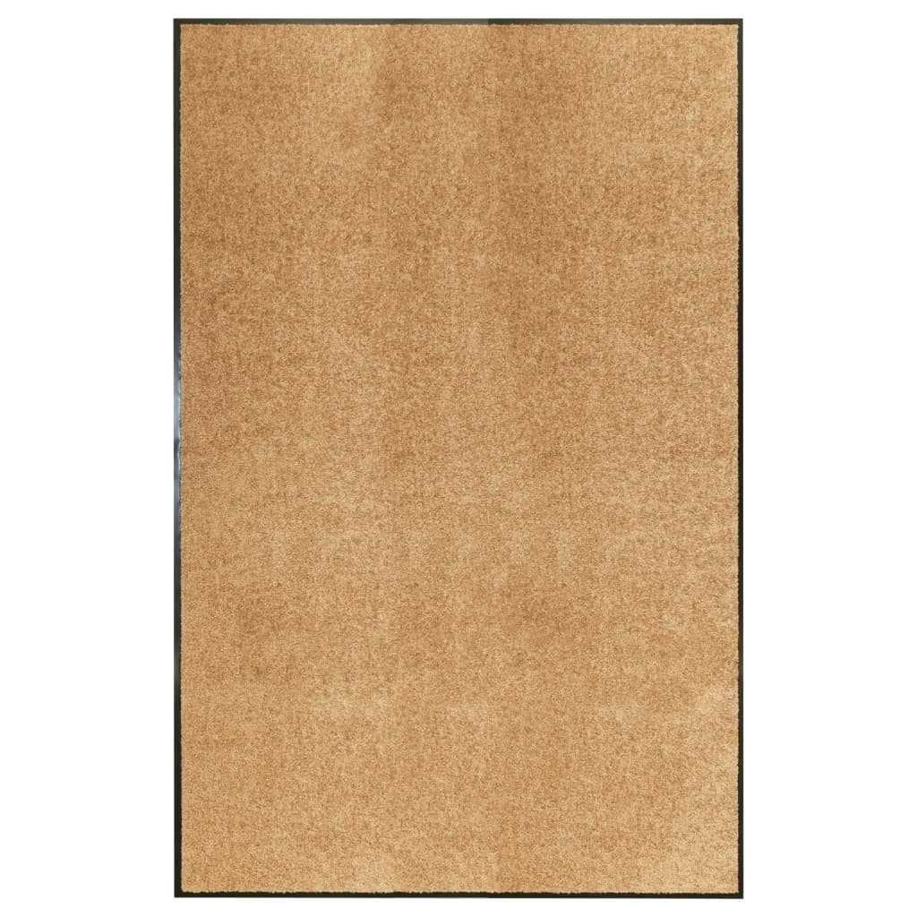 vidaXL Fußmatte Waschbar Creme 120x180 cm