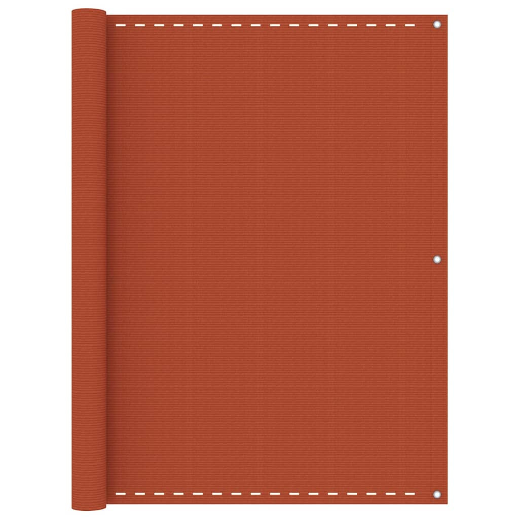 vidaXL Balkon-Sichtschutz Orange 120x500 cm HDPE